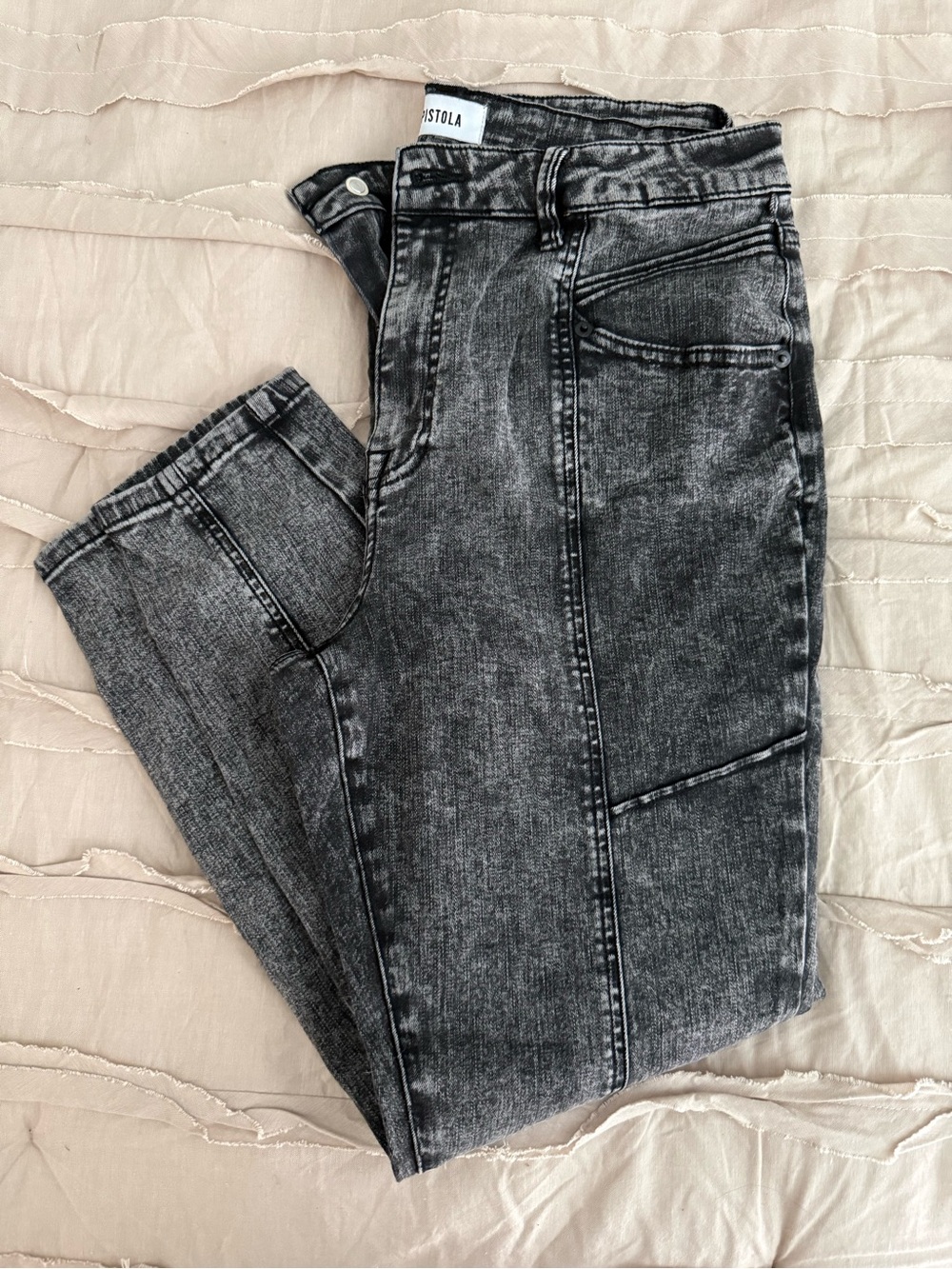 pistola Women's Washed Black Skinny Jeans